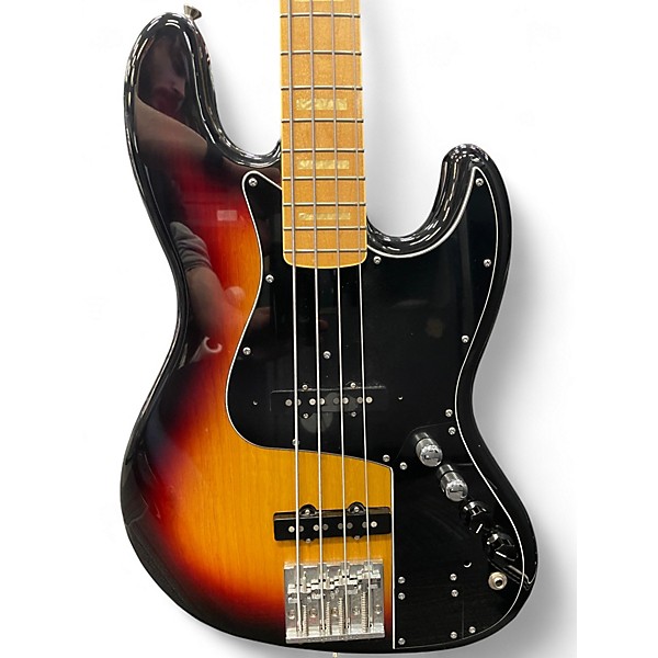 Used Fender Marcus Miller Signature Jazz Bass 2 Tone Sunburst Electric Bass Guitar