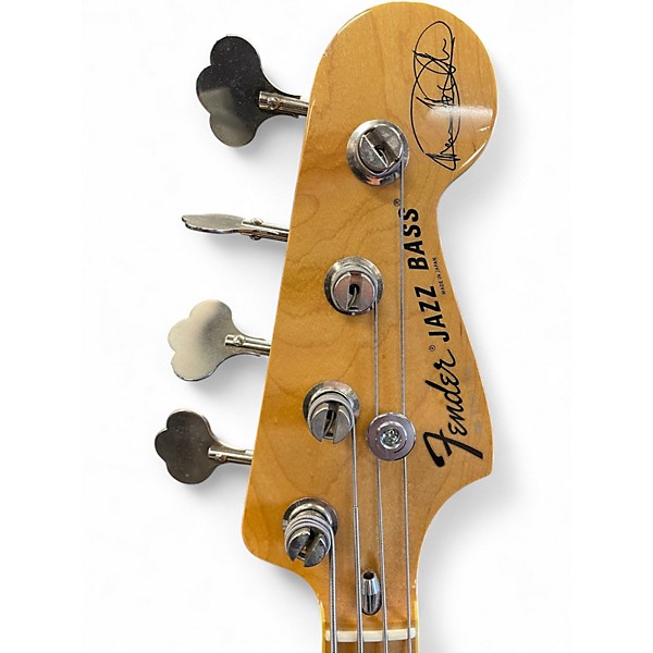 Used Fender Marcus Miller Signature Jazz Bass 2 Tone Sunburst Electric Bass Guitar