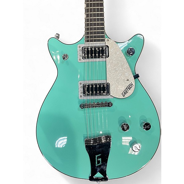 Used Gretsch Guitars G5237 Electromatic Double Jet FT Surf Green Solid Body Electric Guitar