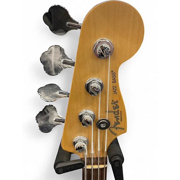 Used Fender American Standard Jazz Bass 3 Tone Sunburst Electric Bass Guitar