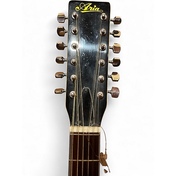 Used Aria 12 String Natural 12 String Acoustic Guitar