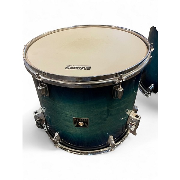 Used TAMA 7 Piece Superstar Classic Blue Burst Drum Kit
