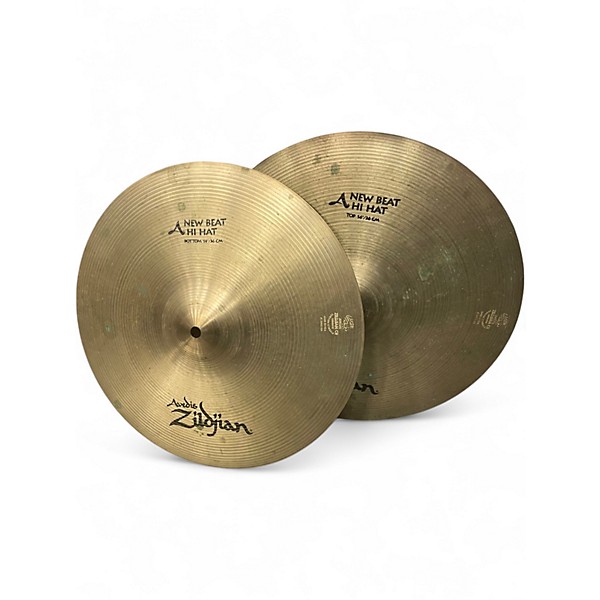 Used Zildjian 14in New Beat Hi Hat Pair Cymbal