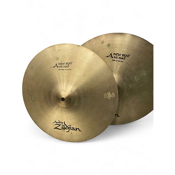 Used Zildjian 14in New Beat Hi Hat Pair Cymbal
