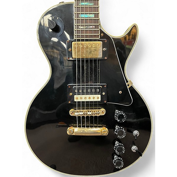 Vintage 1976 Electra X310 Black and Gold Solid Body Electric Guitar