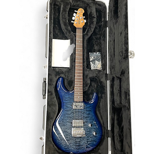 Used Ernie Ball Music Man Luke III BFR Ball Family Reserve Steve Lukather Signature Trans Blue Burst Solid Body Electric G...