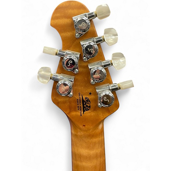 Used Ernie Ball Music Man Luke III BFR Ball Family Reserve Steve Lukather Signature Trans Blue Burst Solid Body Electric G...