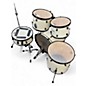 Used Pearl 5 Piece Forum Ivory white Drum Kit thumbnail