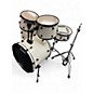 Used Pearl 5 Piece Forum Ivory white Drum Kit