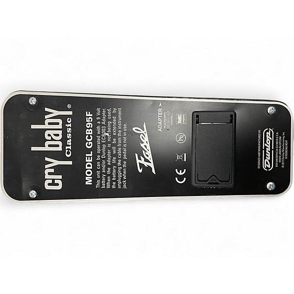 Used Dunlop GCB95F Crybaby Classic Wah With Fasel Inductor Effect Pedal