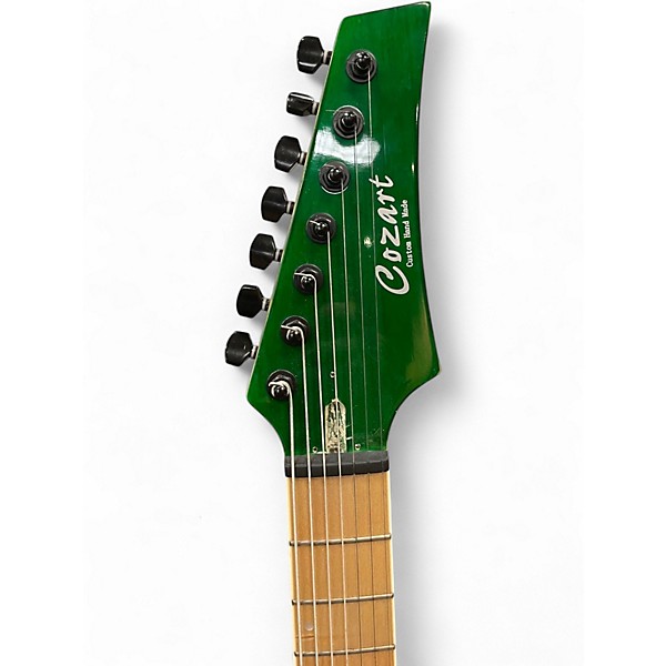 Used Cozart 7 STING ELECTRIC GTR  Emerald Green Solid Body Electric Guitar