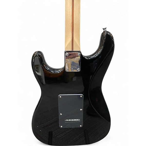 Used Squier Affinity Stratocaster Black and White Solid Body Electric Guitar