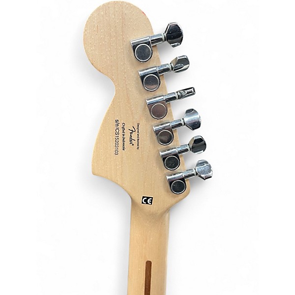 Used Squier Affinity Stratocaster Black and White Solid Body Electric Guitar