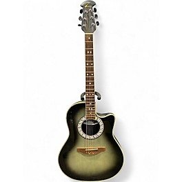 Used Ovation CC157 Celebrity Gray Burst Acoustic Electric Guitar