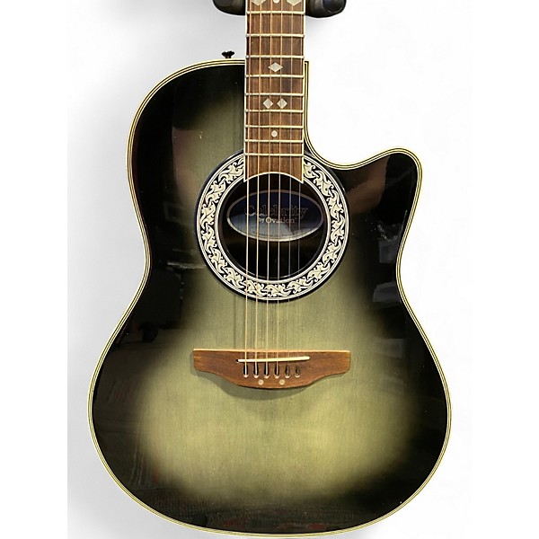 Used Ovation CC157 Celebrity Gray Burst Acoustic Electric Guitar