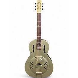 Used Gretsch Guitars G9201 Honeydipper Metal Round Neck Silver Resonator Guitar