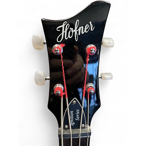 Used Hofner Ignition Series Vintage 4 String Natural Electric Bass Guitar