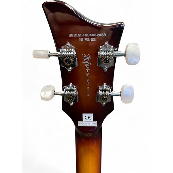 Used Hofner Ignition Series Vintage 4 String Natural Electric Bass Guitar