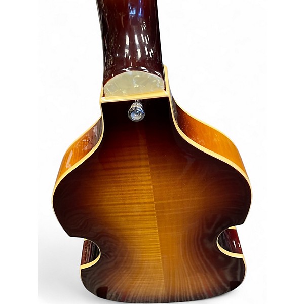 Used Hofner Ignition Series Vintage 4 String Natural Electric Bass Guitar