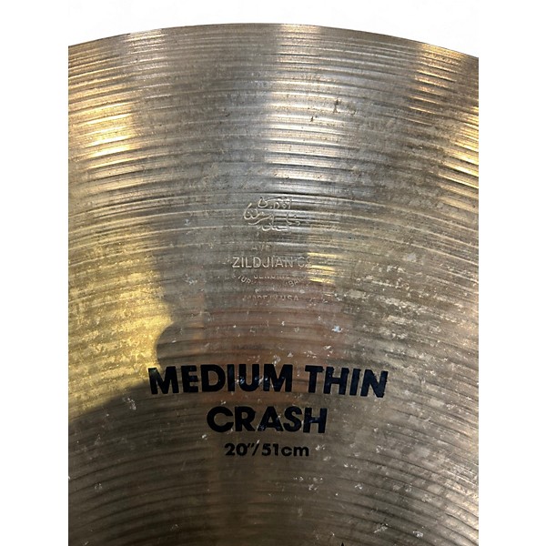 Used Zildjian 20in A MEDIUM THIN CRASH Cymbal