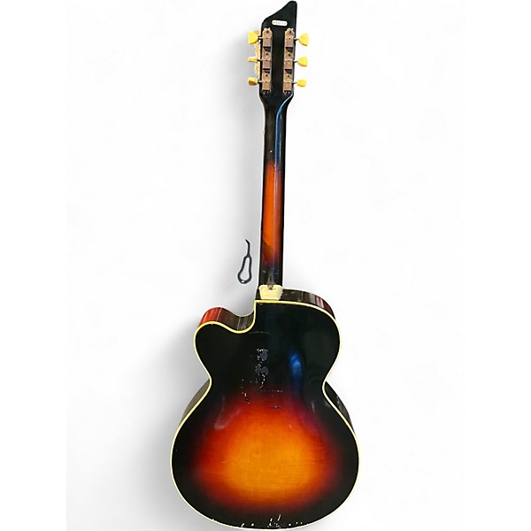 Vintage 1950s Supro Westwood Sunburst Hollow Body Electric Guitar