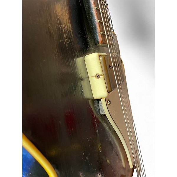 Vintage 1950s Supro Westwood Sunburst Hollow Body Electric Guitar