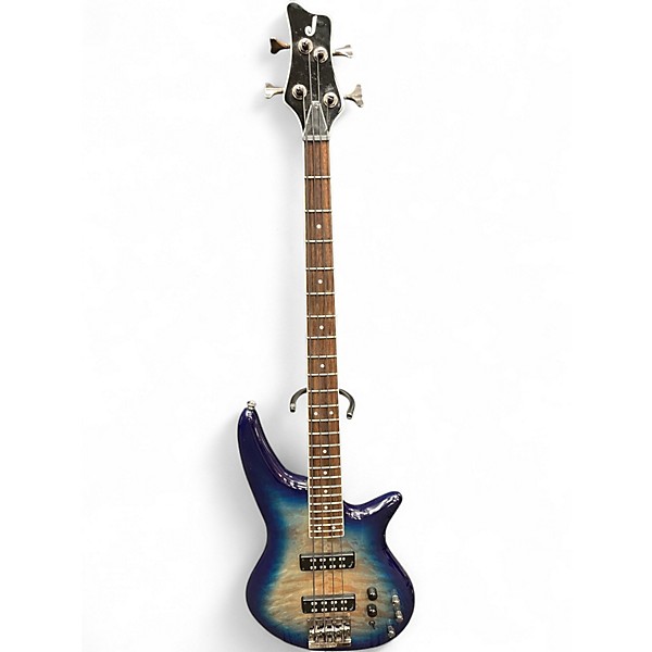 Used Jackson Spectra JS3Q Amber Blue Burst Electric Bass Guitar