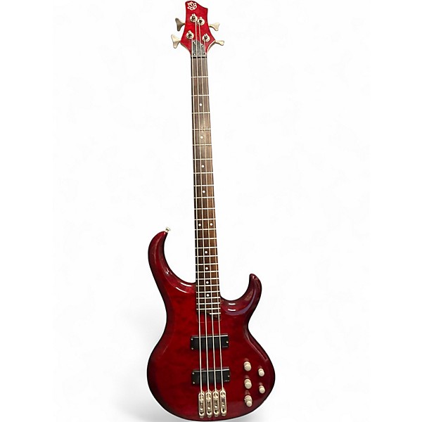 Used Ibanez BTB1000 TRANSPARENT BROWN Electric Bass Guitar