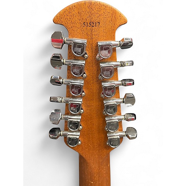 Used Ovation standard balladeer 12 string Red 12 String Acoustic Electric Guitar