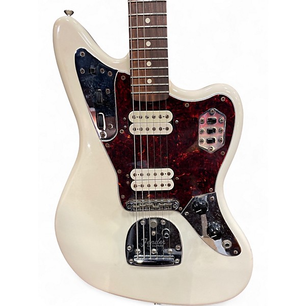 Used 2020s Fender Jaguar Olympic White Solid Body Electric Guitar