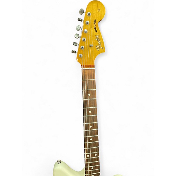 Used 2020s Fender Jaguar Olympic White Solid Body Electric Guitar