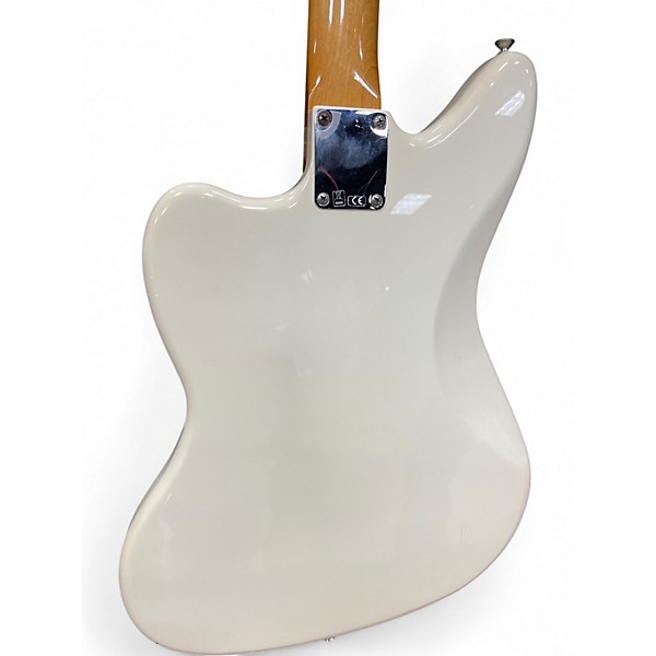 Used 2020s Fender Jaguar Olympic White Solid Body Electric Guitar