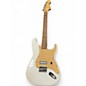 Used 2000s Squier Tom Delonge Signature Stratocaster Olympic Pearl Solid Body Electric Guitar thumbnail