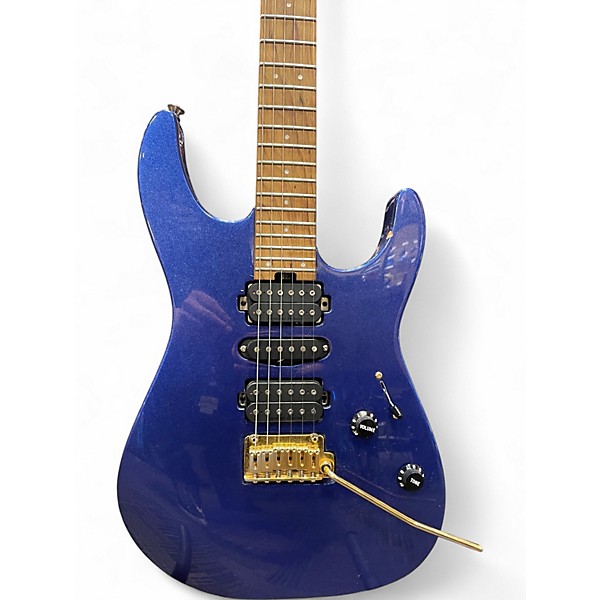 Used Charvel pro mod dk24 HSH 2PT MYSTIC BLUE Solid Body Electric Guitar