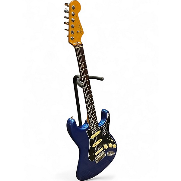 Used 2023 Fender American Ultra Stratocaster HSS Cobra Blue Solid Body Electric Guitar