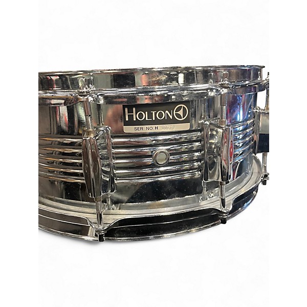 Used Holton 14in CHROME OVER STEEL SNARE KIT CHROME Drum