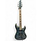 Used Schecter Guitar Research Omen Extreme 6 FR See-Thru Black Solid Body Electric Guitar thumbnail