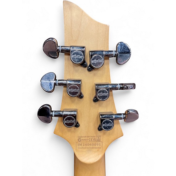 Used Schecter Guitar Research Omen Extreme 6 FR See-Thru Black Solid Body Electric Guitar