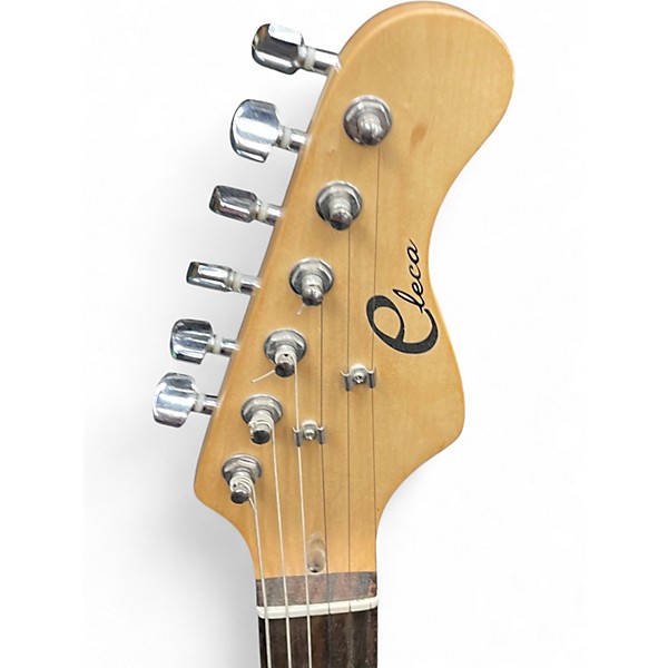 Used Eleca Strat Style 2 Color Sunburst Solid Body Electric Guitar