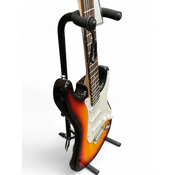 Used Eleca Strat Style 2 Color Sunburst Solid Body Electric Guitar