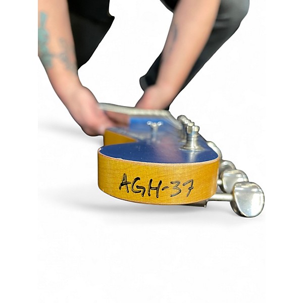 Used 2021 Nash Guitars S63/MH Lake Placid Blue Solid Body Electric Guitar