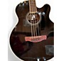 Used Ibanez AEB5E-BK Black Acoustic Bass Guitar