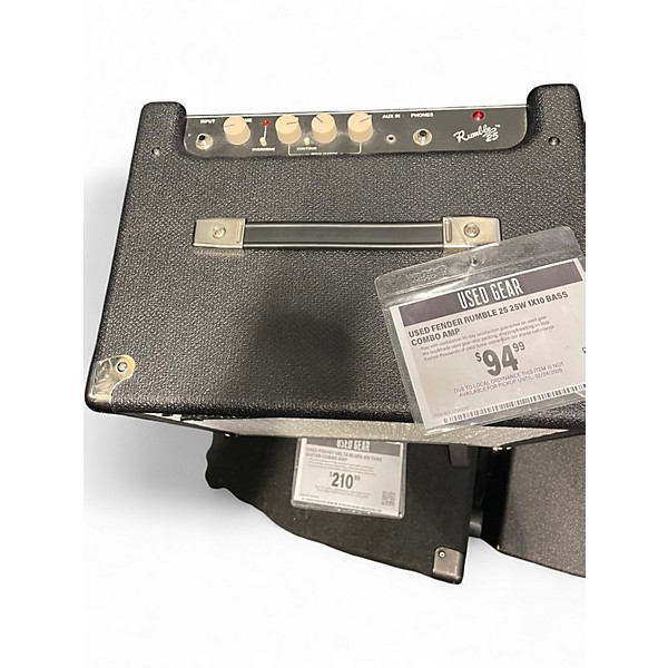 Used Fender Rumble 25 25W 1x10 Bass Combo Amp