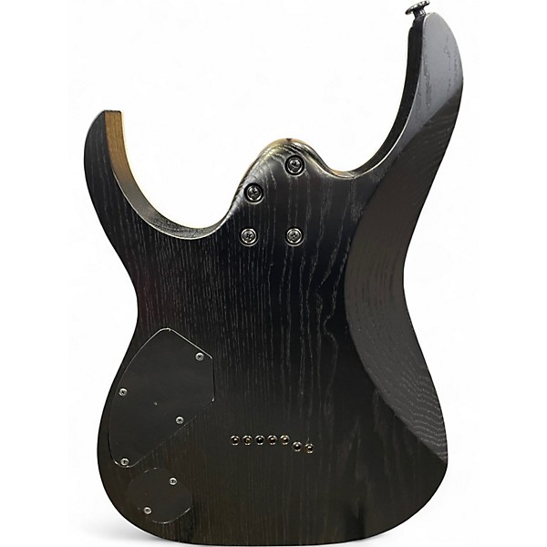Used Ibanez RGR752AHBF 7 STRING WEATHERED BLACK Solid Body Electric Guitar