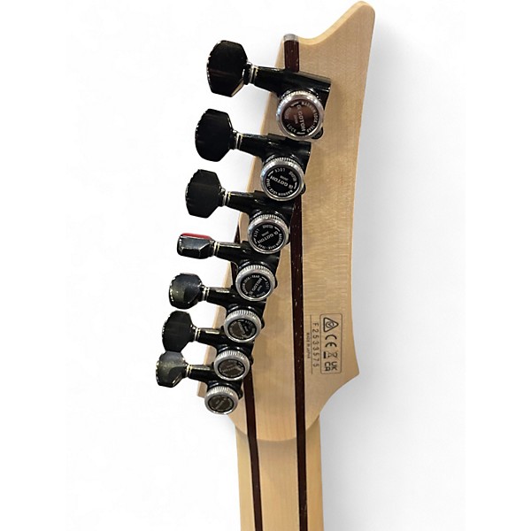 Used Ibanez RGR752AHBF 7 STRING WEATHERED BLACK Solid Body Electric Guitar