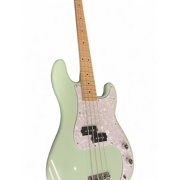 Used Squier Precision Bass Mint Green Electric Bass Guitar