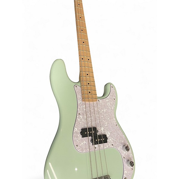 Used Squier Precision Bass Mint Green Electric Bass Guitar