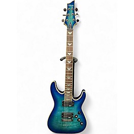 Used Schecter Guitar Research Omen Extreme 6 Ocean Blue Burst Solid Body Electric Guitar