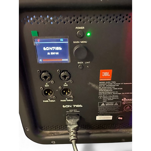 Used 2025 JBL EON 718 S Powered Subwoofer