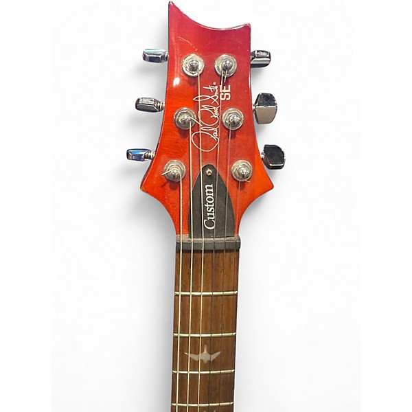 Used PRS SE Custom 22 Semi Hollow Orange Sunburst Hollow Body Electric Guitar